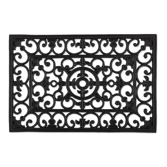 DII® Natural Rubber Wrought Iron Doormat